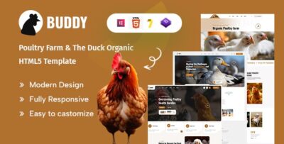 Buddy – Poultry Farm & The Duck Organic HTML5 Template