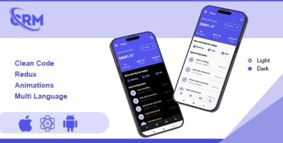 CRM -Lead Management Pipeline Management Business Software React Native iOSAndroid App Template