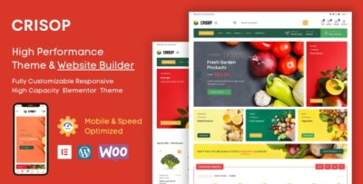 Crisop - Elementor Grocery Store & Food WooCommerce Theme v1.1.3