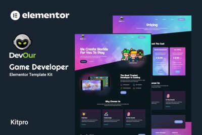 Devour - Game Developer Elementor Template Kit