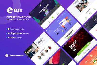 Elix - Responsive Multipurpose Creative Business Template Kit