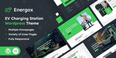 Energox EV Charging Station WordPress Theme