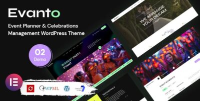 Evanto - Event Planner & Management WordPress Theme