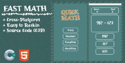 Fast Math - Hide Math - HTML5 Construct3