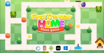 Find The Way Home Mage Game [ Construct 3 , HTML5 ]