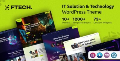 Ftech - IT Solution & Technology WordPress v1.0.2