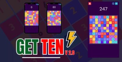 Get Ten v2.0 Game HTML5 (Phaser 3)