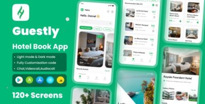 Guestly - Hotel Booking App React Native Expo Ui Kit