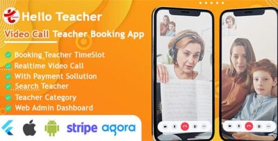 Hello Teacher - Video Call Techer Booking Learning Appointment Timeslot with Firebase