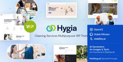 Hygia - Cleaning Services Multipurpose WordPress Theme v1.12.0