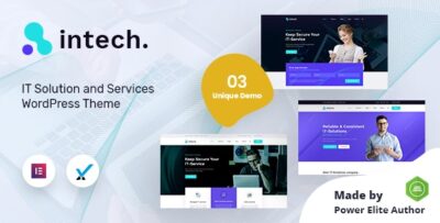 Intech- IT Solutions Company WordPress Theme v1.9