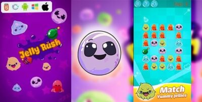 Jelly Rush - HTML5 Game (Construct 3) + Admob