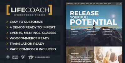 Life Coach- WordPress Theme v3.0.0