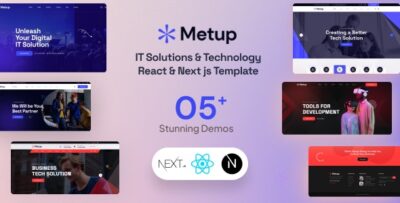 Meetup - IT Solutions & Technology React & Nextjs Template