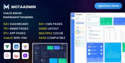 MotaAdmin - VueJS Admin Dashboard Template