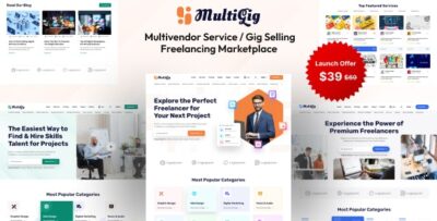 MultiGig - Service Gig Selling Freelancing Marketplace (Subscription Based)