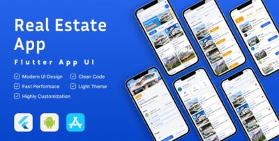 RealEstatePro UI Kit Comprehensive Flutter Solution for Real Estate Applications