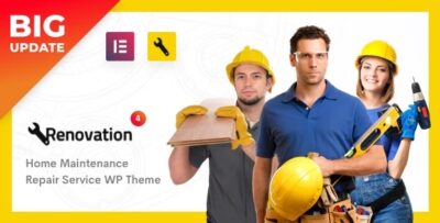 Renovation - Repair Service, Home Maintenance Elementor WP Theme v4.4.9