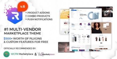 Rigid - WooCommerce Theme for WCFM Multi Vendor Marketplaces and single shops v6.1.9