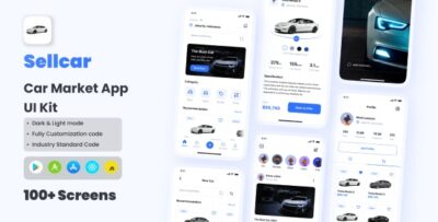 Sellcar - Car Marketplace App React Native CLI Ui Kit