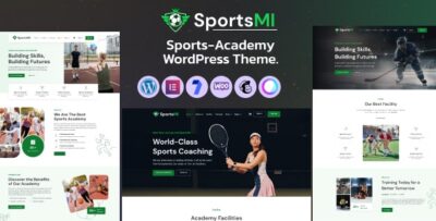 Sportsmi - Sports Academy WordPress Theme.