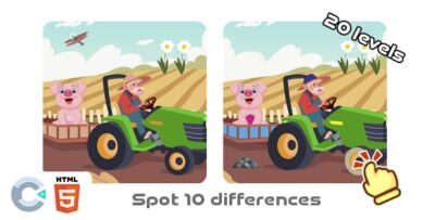 Spot the difference - The Farm - HTML5 Game - Construct 3 Spot the difference - The Farm - HTML5 Game - Construct 3