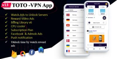 TOTO - VPN VPN App Facebook Ads Admob Ads Ads Manage Remotely VPN VPN Subscription Plan