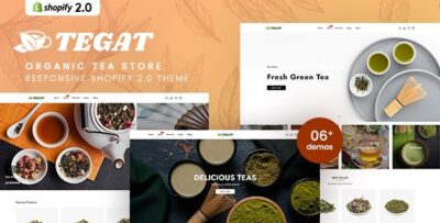 Tegat - Organic Tea Store Responsive Shopify 2.0 Theme