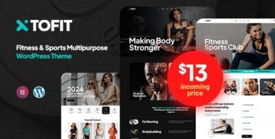 Tofit - Fitness and Gym WordPress Theme