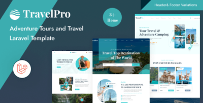 TravelPro - Adventure Tour and Travel Agency Laravel 11 Template