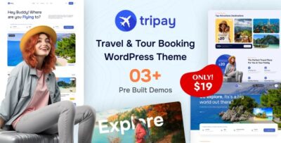 Tripay - Travel & Tour Booking WordPress Theme