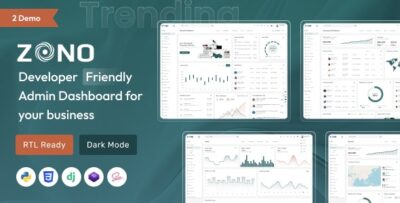 Zono – Django Admin & Dashboard Template