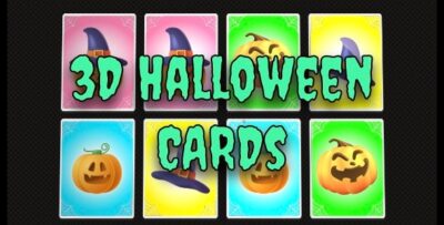 3D Halloween Cards - Cross Platform Memory Game