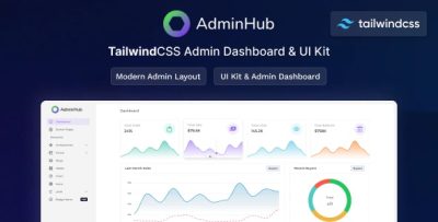 AdminHub- Tailwind Admin Layout & UI Kit Template