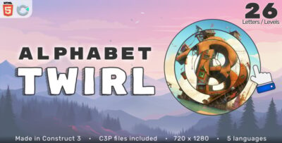 Alphabet Twirl - HTML5 Educational Game