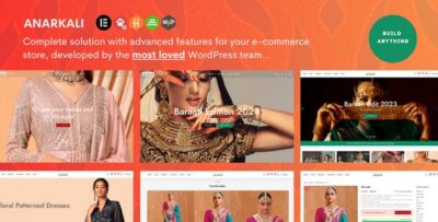 Anarkali - Fashion Shop Ecommerce Elementor Theme v1.0.9