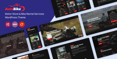 Autobike - Motorcycle Store & Bike Rental Services WordPress Theme