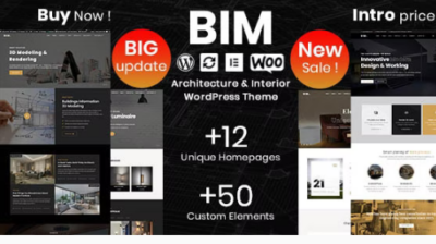 BIM - Architecture & Interior Design Elementor WordPress Theme