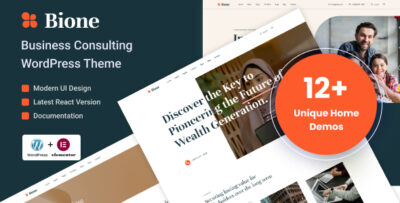 Bione - Business Consulting WordPress Theme