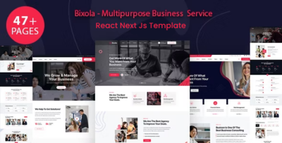 Bixola - Multipurpose Business Service React Next Js Template