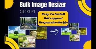 Bulk Image Resizer Theme + Scripts in blogger