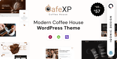 CafeXP Restaurant & Cafe Shop WordPress Theme