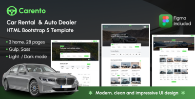 Carento - Car Rental & Auto Dealer HTML Template