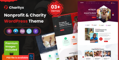 Charityx - Charity & Nonprofit WordPress Theme