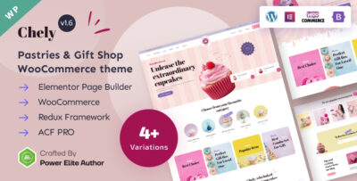 Chely - Pastries & Gift Shop Elementor WordPress Theme