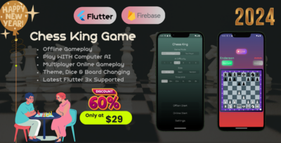 ChessKing Premium Online Chess Game Flutter & Firebase