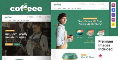 Coffeee - Cafe & Coffee Shop WordPress Theme