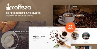 Coffeza - Coffee Shops and Cafés Responsive Shopify Theme