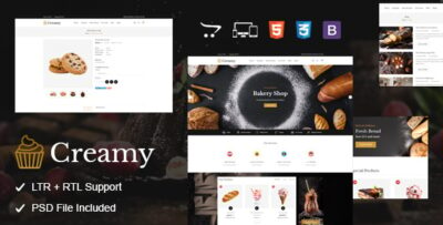 Creamy - Bakery OpenCart Theme