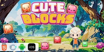 Cute Blocks - HTML5 Construct3 Game